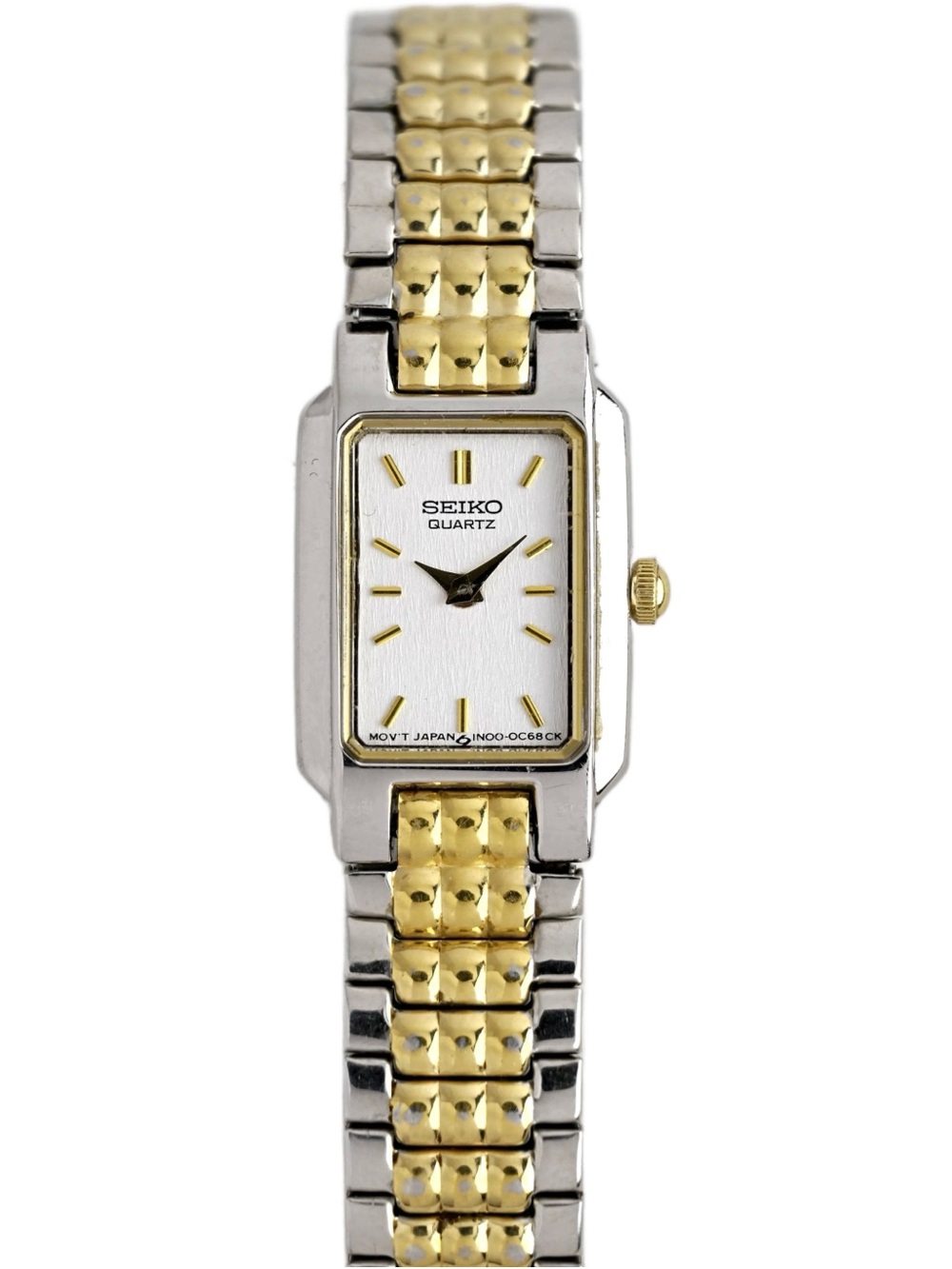 Vintage Seiko Two-Tone Rectangular Watch